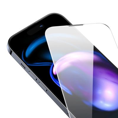 7. Baseus szkło hartowane do iPhone 14 Pro na cały ekran z osłoną na głośnik 0.3mm + ramka montażowa