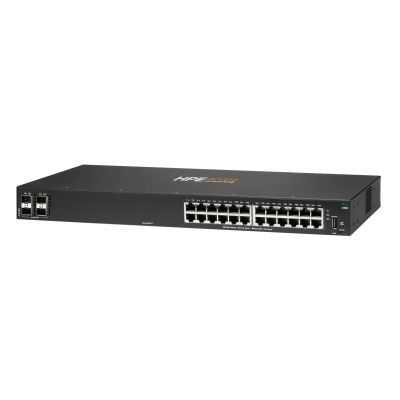 2. HPE Aruba Networking 6100 24G 4SFP+ Zarządzany L3 Gigabit Ethernet (10/100/1000) 1U Czarny