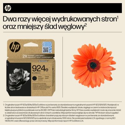 3. HP Oryginalny czarny tusz 924e EvoMore