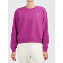Bluza z okrągłym dekoltem nierozpinana damska 4F 4FWAW26TSWSF2672-54S