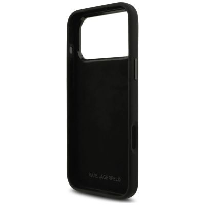 7. Etui Karl Lagerfeld Silicone Choupette Metal Pin iPhone 18 Pro Max / 17 Pro Max - czarne