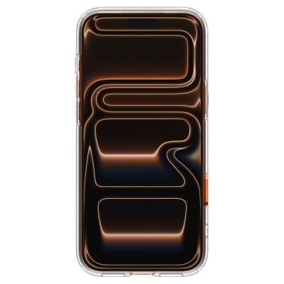 4. Etui Spigen Thin Fit MagSafe na iPhone 17 Pro Max - przezroczysto-pomarańczowe