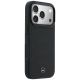 4. Etui Mercedes Leather Mesh with Bow Line MagSafe na iPhone 17 Pro Max - czarne