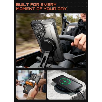 8. Etui Supcase UB Grip Mag MagSafe na Samsung Galaxy S26 Ultra - czarne