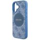 6. Etui Guess 4G Circle Classic Logo MagSafe na iPhone 16 - niebieskie