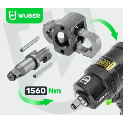 15. Pneumatyczny klucz udarowy 1560 Nm W33220 WUBER