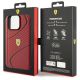 8. Etui Ferrari Twist Metal Logo na iPhone 15 Pro Max - czerwone