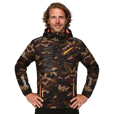 5. Kurtka Softshell Geographical Norway Royaute M WU1057H-GN-KAKI-ORANGE