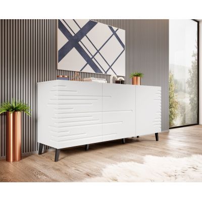 3. Komoda NOVA 155x40x72 biały mat