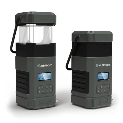 7. Albrecht DR 114 DAB Latarnia kampingowa zasilana baterią Port USB