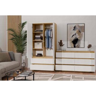 11. SZAFA MALWA SS-90 ARTISAN / BIEL KOMPLET