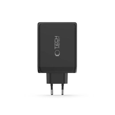 3. Ładowarka sieciowa Tech-Protect NC200W-GaN 4-Porty 200W - czarna