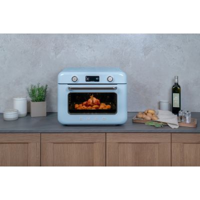12. Smeg COF01PBEU piec parowy Mała Niebieski Przyciski, Obrotowy