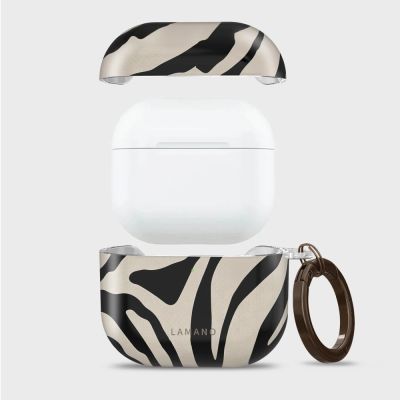 5. Etui Tech-Protect Lamano na AirPods 4 / 5 - czarno-beżowe
