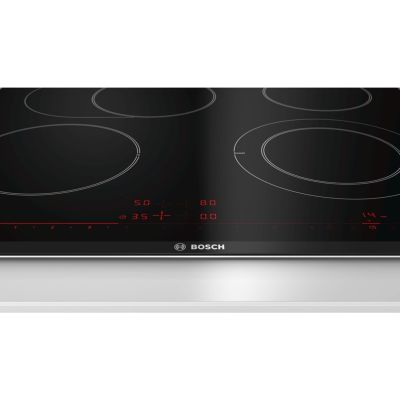 6. Płyta ceramiczna BOSCH PKN675DP1D (4 pola grzejne; kolor czarny)