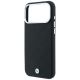 6. Etui BMW Sign Deboss Quilted Metal Logo MagSafe na iPhone 18 Pro / 17 Pro - czarne