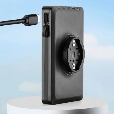 5. Lampka rowerowa Rockbros JP008 przednia pod licznik z powerbankiem 5000mAh 150lm IPX6 - czarna