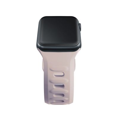 2. Pasek silikonowy 3mk Silicone Watch Strap do Apple Watch 38 / 40 / 41 mm - beżowy