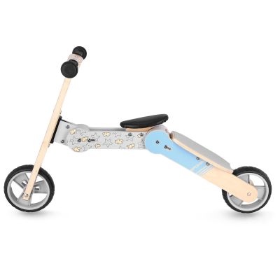 4. Rowerek biegowy i hulajnoga dziecięca 2w1 Spokey WOO-RIDE MULTI 940906 niebieski