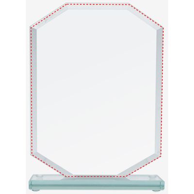 3. Trofeum szklane z rozklejoną podstawą