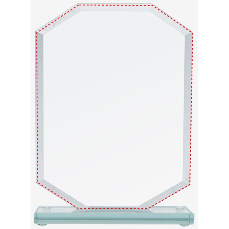 3. Trofeum szklane z rozklejoną podstawą