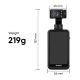 16. Kamera Ordro Pocket M5 z 3-osiowym gimbalem, 5K, do vlogowania i YouTube – czarna