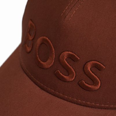 5. Czapka z daszkiem bejsbolówka Hugo Boss Medium Brown Sevile Brązowa - 50483178-211