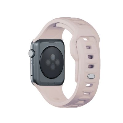 5. Pasek silikonowy 3mk Silicone Watch Strap do Apple Watch 38 / 40 / 41 mm - beżowy