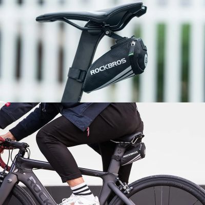 4. Torba rowerowa Rockbros C28BK pod siodełko - czarna