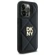 4. Etui DKNY Quilted Stack Logo na iPhone 14 Pro Max - czarne