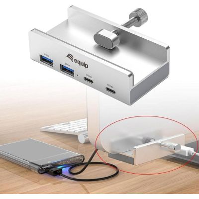 4. Equip 128967 huby i koncentratory USB 3.2 Gen 1 (3.1 Gen 1) Type-A 5000 Mbit/s Aluminium