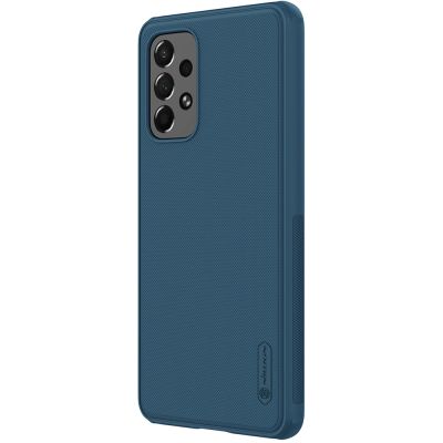 2. Nillkin Super Frosted Shield Pro wytrzymałe etui pokrowiec Samsung Galaxy A73 niebieski