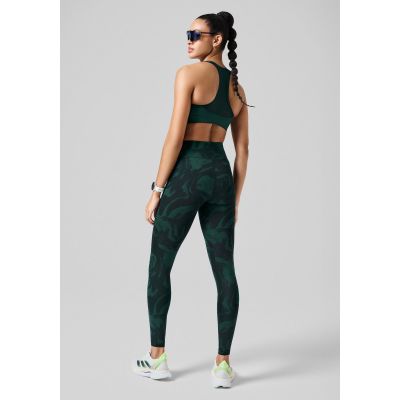 3. Legginsy CASALL Essential Printed Tights zielony