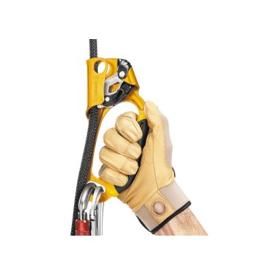 2. Przyrząd zaciskowy Petzl ASCENSION prawy czarno-żółty