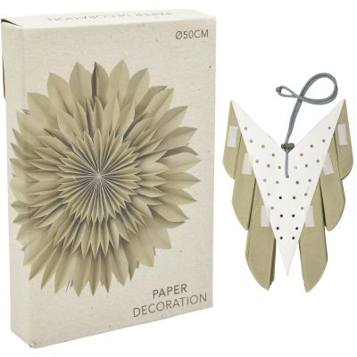 10. GWIAZDA DEKORACYJNA WISZĄCA PAPIEROWA 3D 50CM ZIELONY