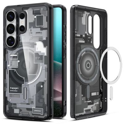 2. Etui Spigen Ultra Hybrid Mag MagSafe na Samsung Galaxy S26 Ultra Zero One - przezroczysto-czarne
