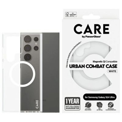 Etui CARE by PanzerGlass Flagship QI Case na SamsUng Galaxy S24 Ultra - przezroczyste