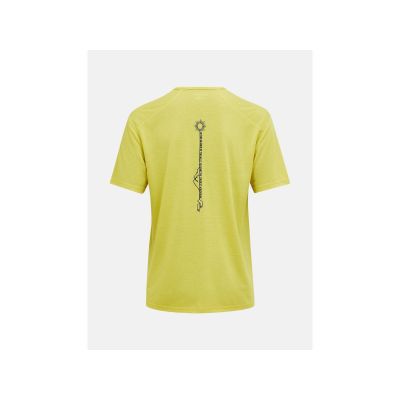 2. Koszulka męska PEAK PERFORMANCE M Wool-Blend Shortsleeve kolor żółty