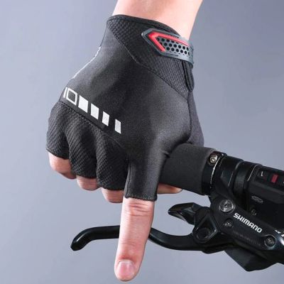 6. Rękawiczki rowerowe Rockbros S143-BK XXL z wkładkami żelowymi - czarne