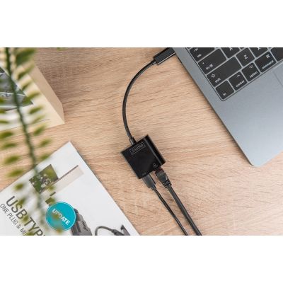 Digitus Adapter USB Type-C™ Gigabit Ethernet z obsługą Power Delivery