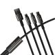 4. Baseus Tungsten 3w1 kabel USB - USB Typ C / Lightning / micro USB 3,5 A 1,5 m czarny (CAMLTWJ-01)