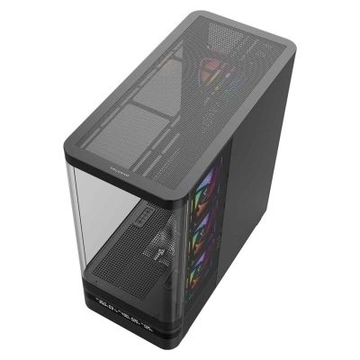 28. MODECOM OBUDOWA VOLCANO AQ 200 ARGB MIDI CZARNA