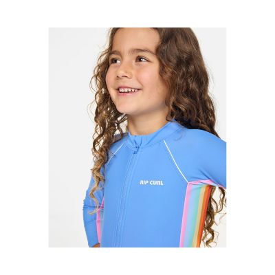 3. Kostium dziewczęcy RIP CURL Sun Revival Springsuit-Girl niebieski