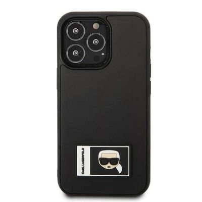 3. Etui Karl Lagerfeld Ikonik Patch na iPhone 13 Pro / iPhone 13 - czarne