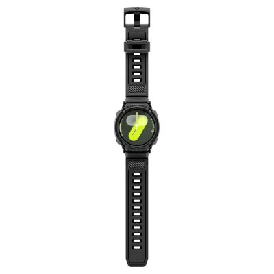 10. Pasek Spigen Rugged Armor Pro na Samsung Galaxy Watch 8 44 mm - czarny mat