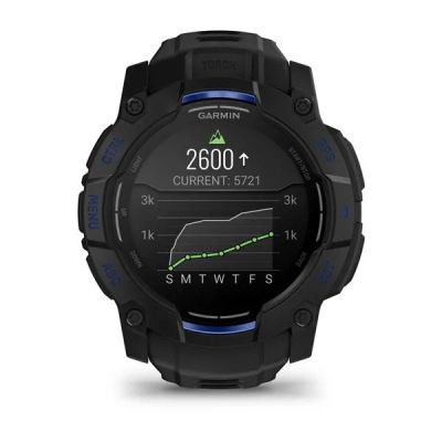 16. Garmin Instinct 3 3,3 cm (1.3") AMOLED 45 mm Cyfrowy 416 x 416 px Czarny GPS