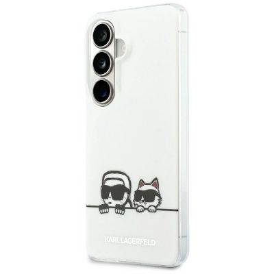 Etui Karl Lagerfeld IML Peekaboo Karl&Choupette MagSafe na Samsung Galaxy S26 Plus - przezroczyste