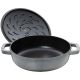 5. Głęboka patelnia do duszenia z pokrywką STAUB 40511-470-0 - grafitowa 28 cm