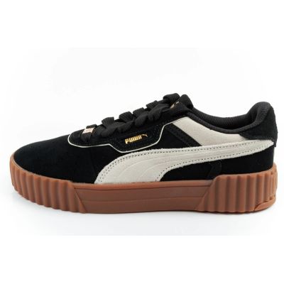 2. Puma buty sportowe damskie trampki Carina 3.0 skórzane czarne modne