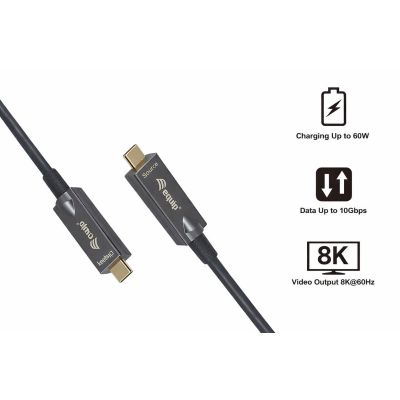 4. Equip 119467 kabel USB USB 3.2 Gen 2 (3.1 Gen 2) 7,5 m USB C 10 Gbit/s 60 W Czarny
